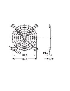 Aluminium grille for fan... 2