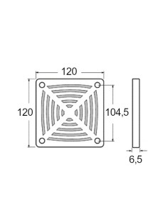 PVC grille with filter for... 2