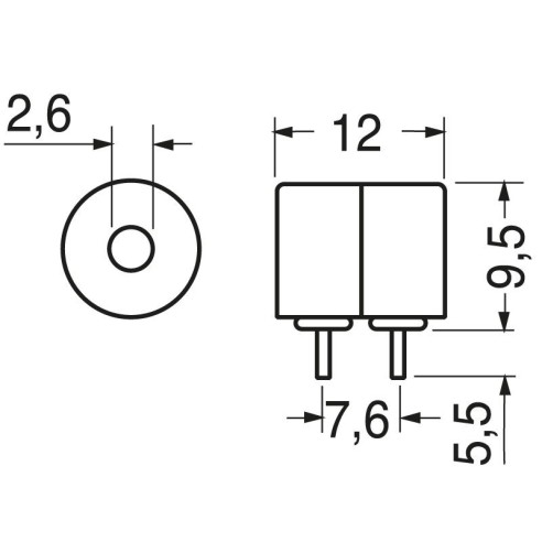 Buzzer elettromagnetico con circuito...