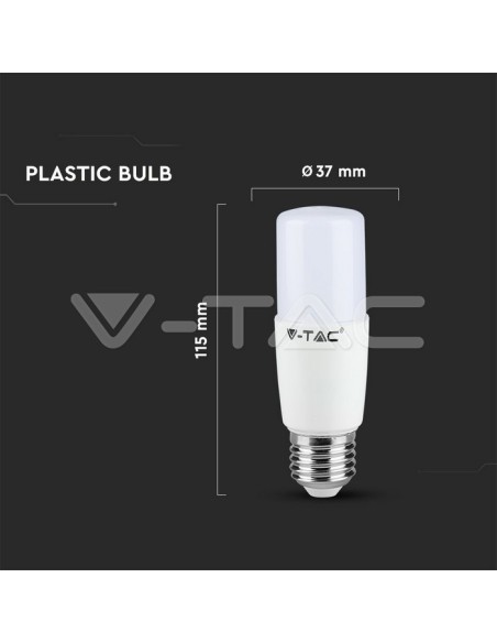 V-TAC PRO VT-237 LED Bulb with Samsung Chip E27 8W T37