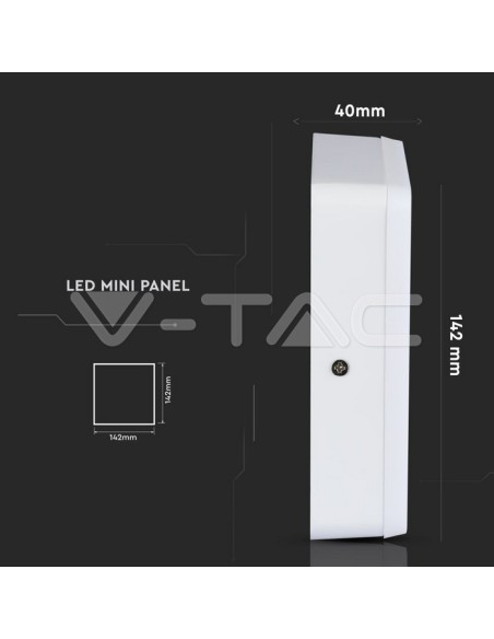 V-TAC VT-809 Dual LED Panel 6W+2W 15x15cm