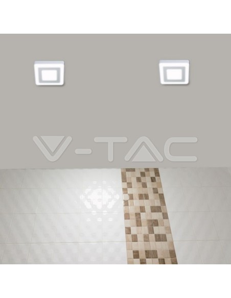 V-TAC VT-809 Panneau double LED 6W+2W 15x15cm