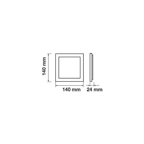 V-TAC VT-1205SQ Pannello LED 12W 14x14cm