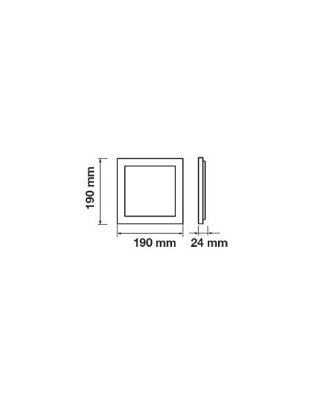 V-TAC VT-1805SQ LED Paneel 18W 19x19cm