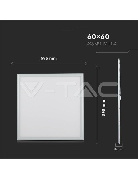 V-TAC PRO VT-645 Pannello LED 45W con Chip Samsung 60x60cm