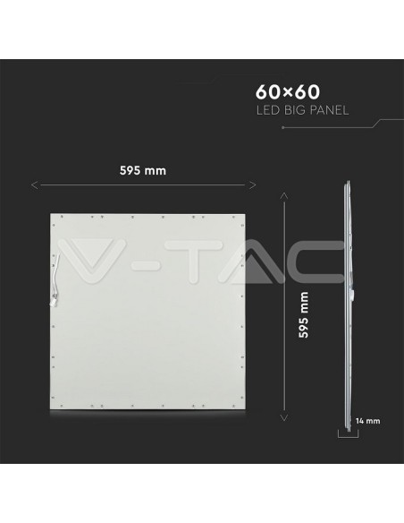 V-TAC VT-6060 LED-Paneel 45W 60x60cm