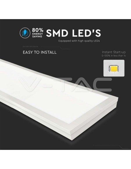 V-TAC VT-6147 LED-Paneel 40W 120x30cm 100Lm/W