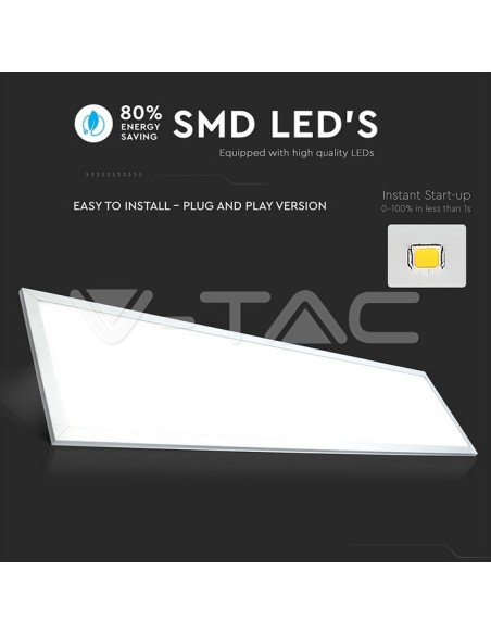 V-TAC VT-12030 Panneau LED 45W 120x30cm