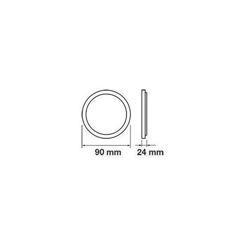 V-TAC VT-605RD Panel LED 6W Ø9cm