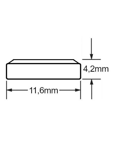 Pila a bottone all'ossido di argento 1,55V 120mAh - SR43W, SR43, 386