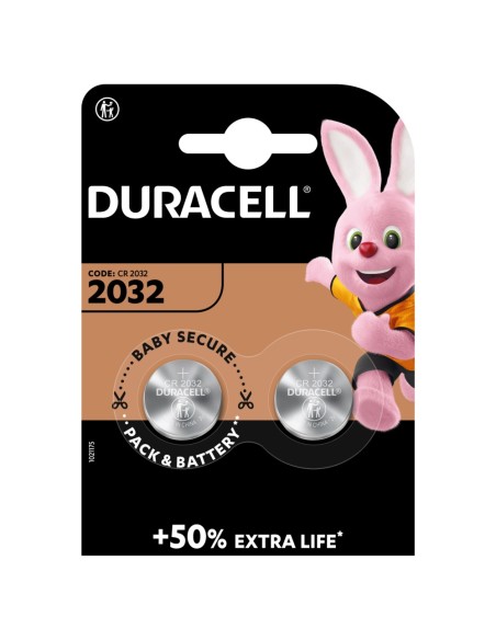Pila de botón de litio de 3V Duracell - CR2032, DL2032