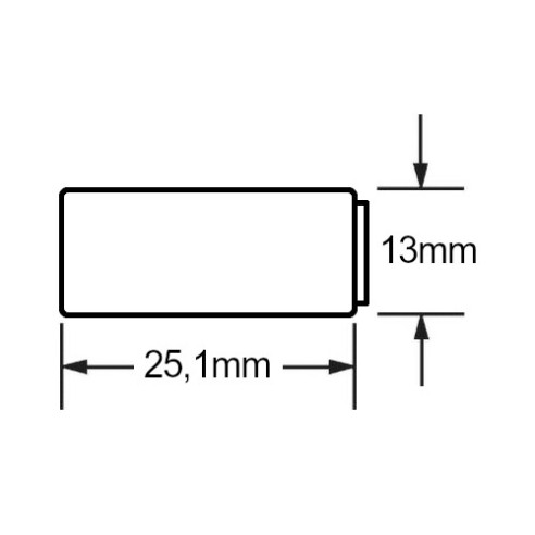 Blister de 1 pila de litio 6V 160mAh...