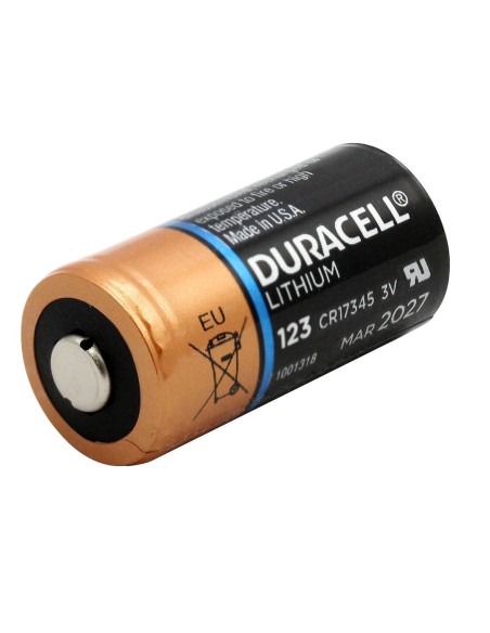Batería de litio 3V 1500mAh Duracell - CR123, CR123A, CR17345