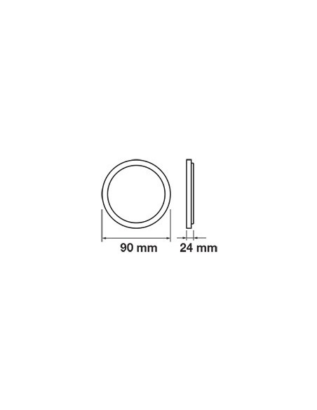 V-TAC VT-605CH Pannello LED 6W Ø9cm Cromato