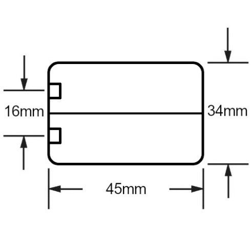 Blister de 1 pile au lithium 6V...