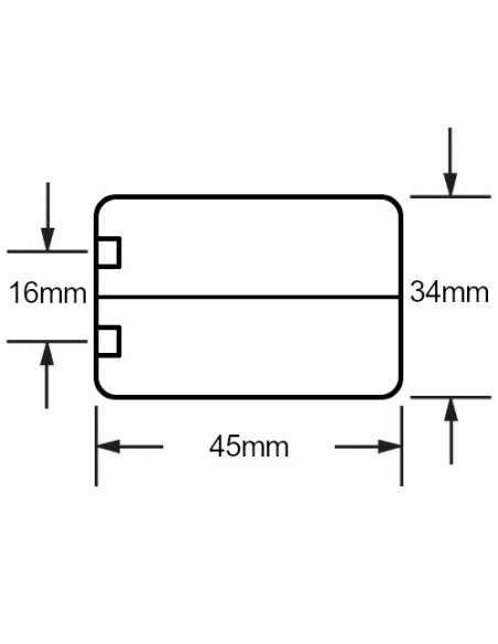 Blister de 1 pile au lithium 6V Panasonic - 2CR5