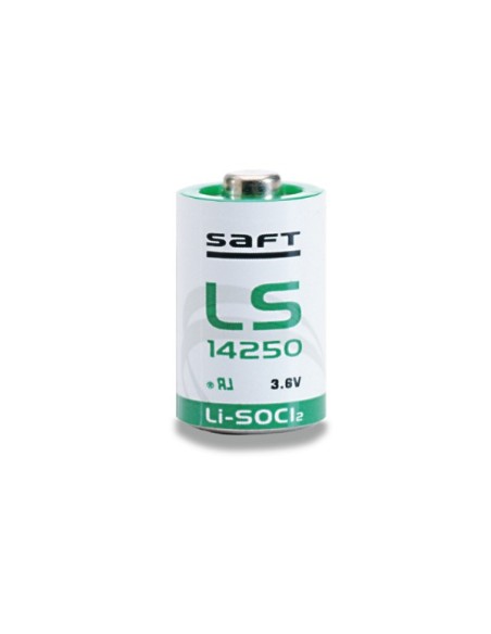 Pile au lithium - chlorure de thionyle (li-socl2) 3.6V 1.2Ah Saft LS14250 - 1/2AA