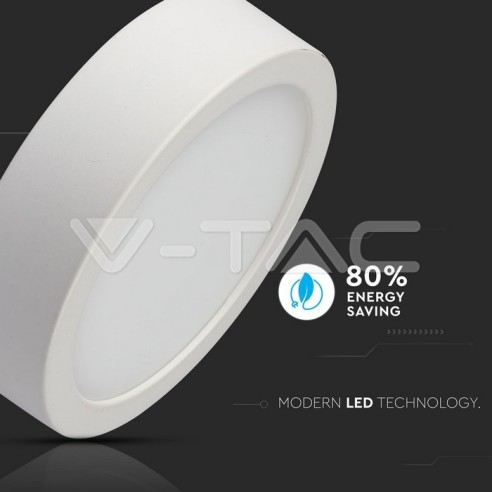 V-TAC VT-1805RD Panneau LED 18W Ø19cm