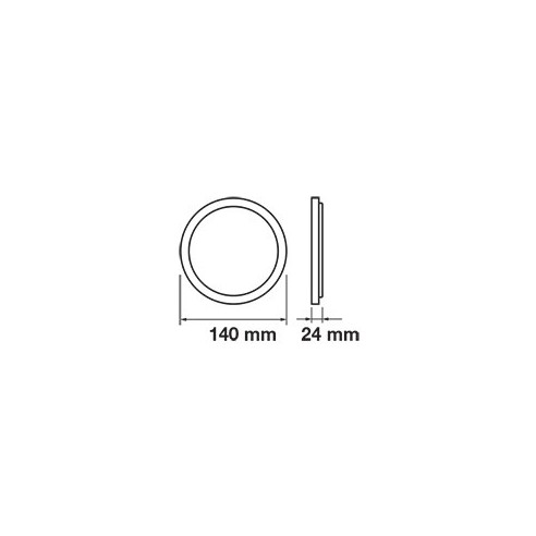 V-TAC VT-1205RD Pannello LED 12W Ø14cm