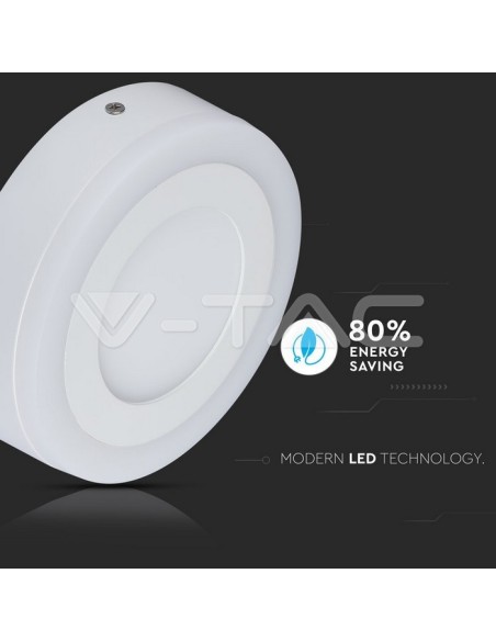 V-TAC VT-2209 Doppel-LED-Paneel 18W+3W Ø24cm