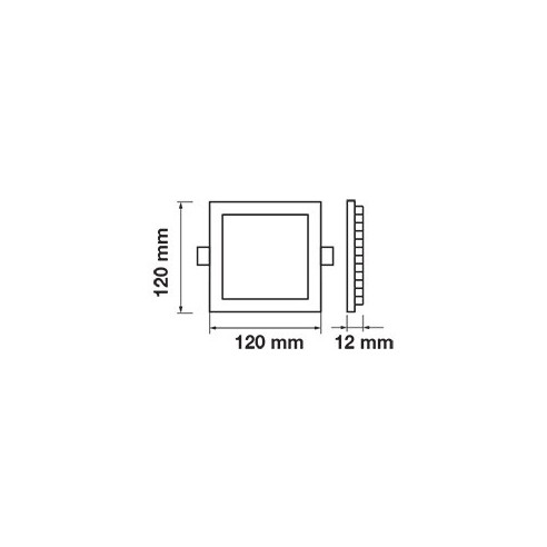 V-TAC VT-607 LED Panel 6W Recessed...