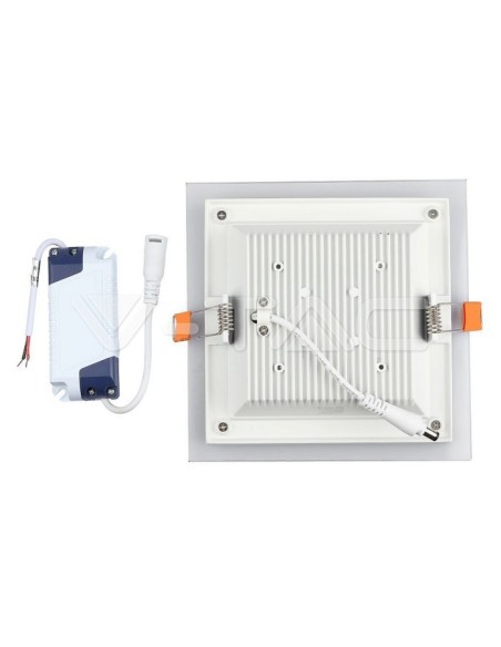V-TAC VT-602G LED Panel 6W Recessed Square Glass Mounting