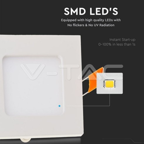 V-TAC VT-307 Panel de LEDs de 3W para...