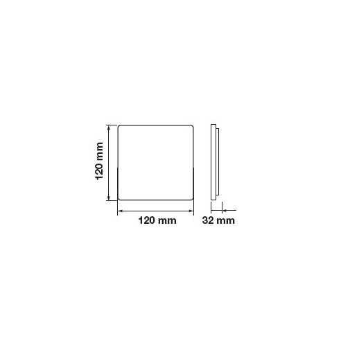 V-TAC VT-610SQ Panneau LED 12W avec...