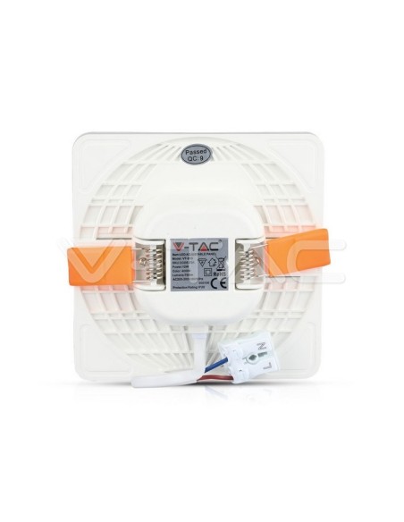 V-TAC VT-610SQ 12W LED Panel with Samsung Chip Recessed Mounting Square