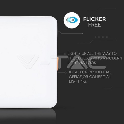 V-TAC VT-610SQ 12W LED Panel with...