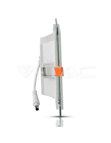 V-TAC VT-1881G Quadratisches LED-Glaspaneel 18W Einbaumontage