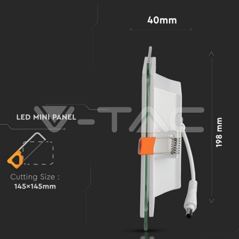 V-TAC VT-1881G Quadratisches...