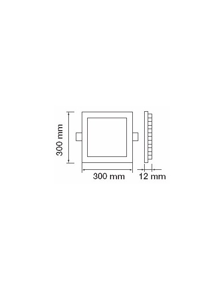 V-TAC VT-624 721 24W Square LED Panel with Samsung Chip Recessed Mounting