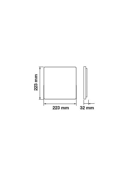 V-TAC VT-625SQ Panel LED cuadrado de 24W para montaje empotrado