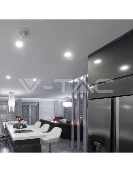 V-TAC VT-625SQ Panel LED cuadrado de 24W para montaje empotrado