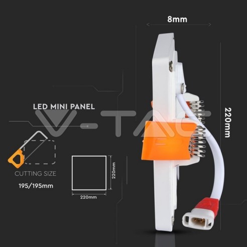 V-TAC VT-2929 Square LED Panel 29W...