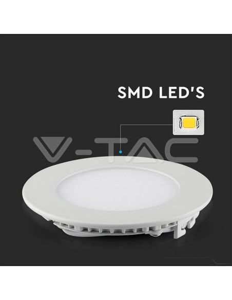 V-TAC VT-307 6292 Ronde LED Paneel 3W Inbouwmontage