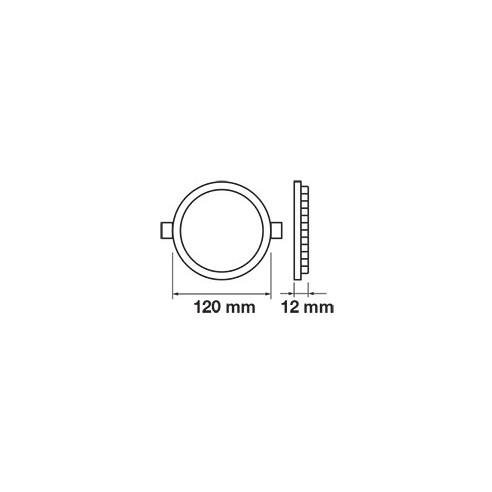 V-TAC VT-607 4854 LED Round Panel 6W...