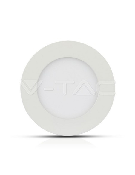 V-TAC VT-606 706 Panneau LED rond 6W avec puce Samsung Montage encastré