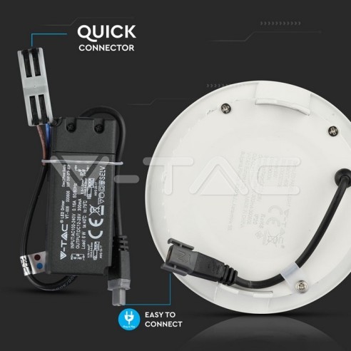 V-TAC VT-606 706 Round LED Panel 6W...