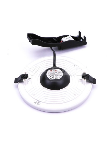 V-TAC VT-608 626 8W Round LED Panel with Samsung Chip Recessed Mounting