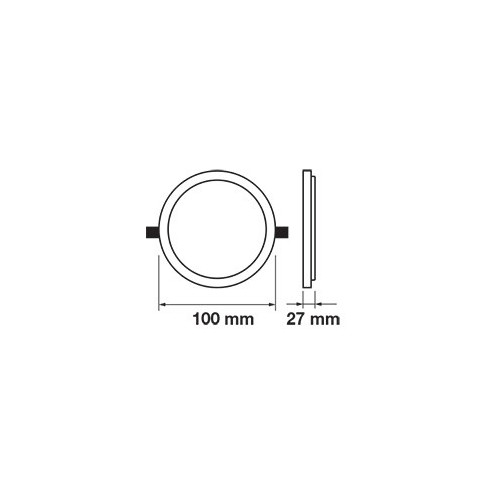 V-TAC VT-888 Rundes LED-Panel 8W...
