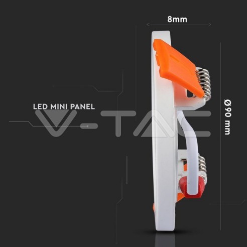 V-TAC VT-888 Pannello LED Rotondo 8W...