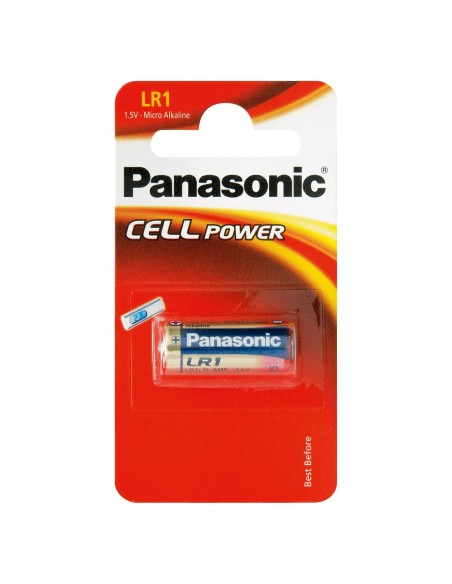 Blister mit 1 Alkalibatterie 1,5V Panasonic - MN9100, N, LR1