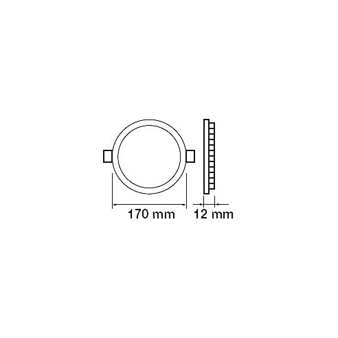 V-TAC PRO VT-612 712 Round LED Panel...