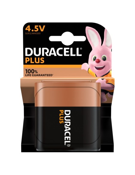 Blister mit 1 Duracell Alkalibatterie 4,5V "Plus" - 4,5V, 3LR12, MN1203