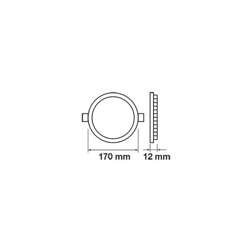 V-TAC VT-1207 4857 Round LED Panel...
