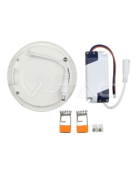 V-TAC VT-1207 4857 Panneau LED rond 12W montage encastré