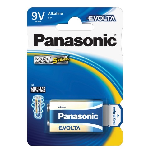 Blister mit 1 Panasonic "Evolta" 9V...