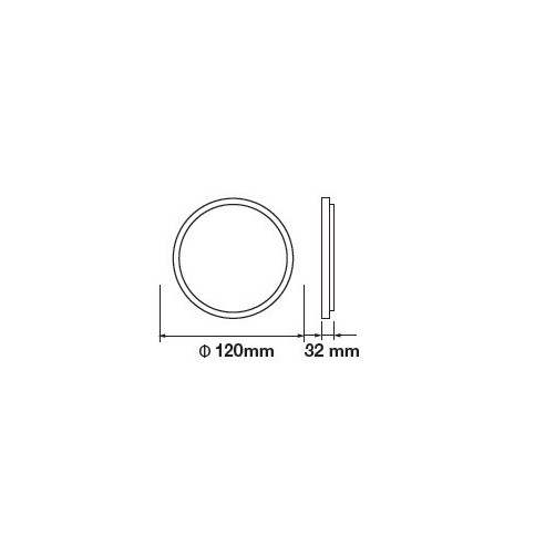 V-TAC VT-610RD Panneau LED rond 727...